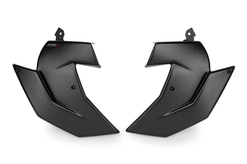 Puig 21908C Brake Cooler for Enhanced Performance and Stability in Sport Riding, Carbon Look