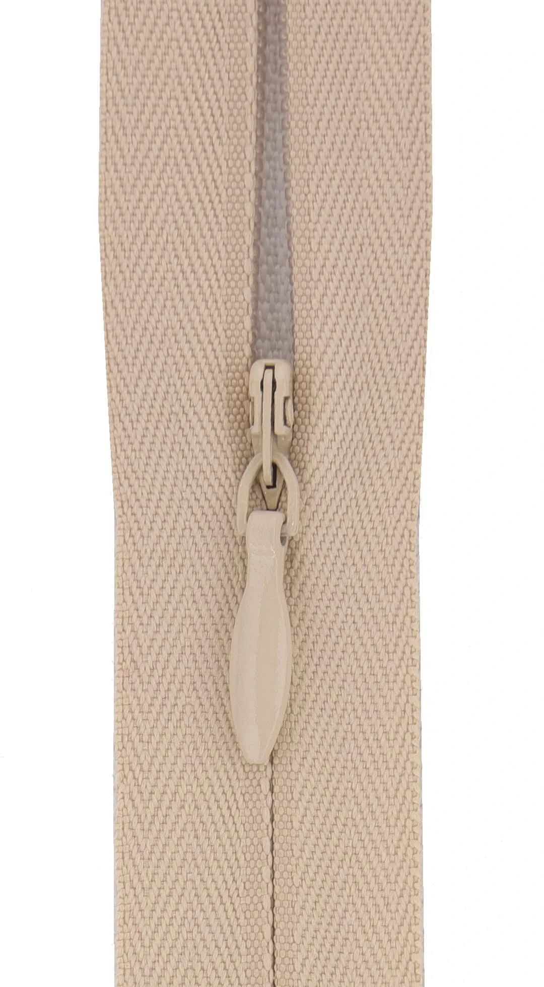 Invisible Zip Fasteners, Pack of 5, Suitable for Medium Weight Fabric (Dark Nude, 16 inch)