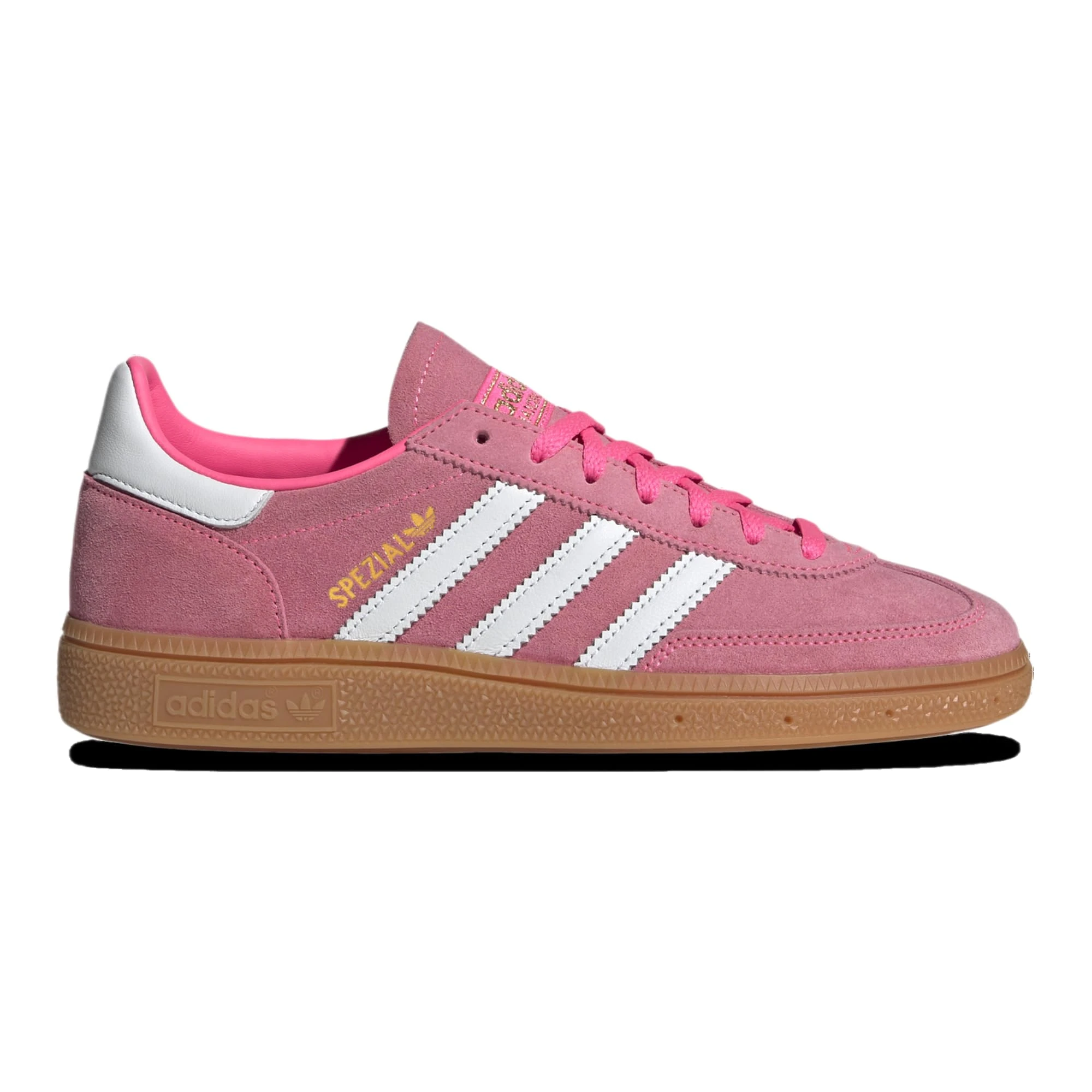 adidas Handball Spezial Womens Sneakers, Light Brown/Pink/Gum, 4.5 UK