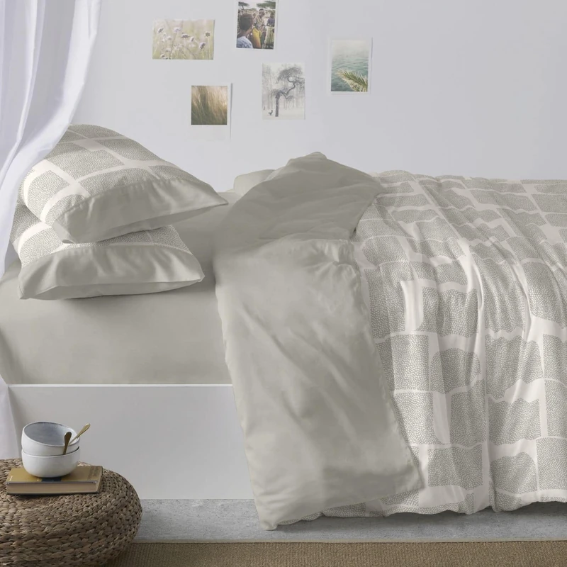 Burrito Blanco Duvet Covers, Cotton, Laurel, Ancho de 200