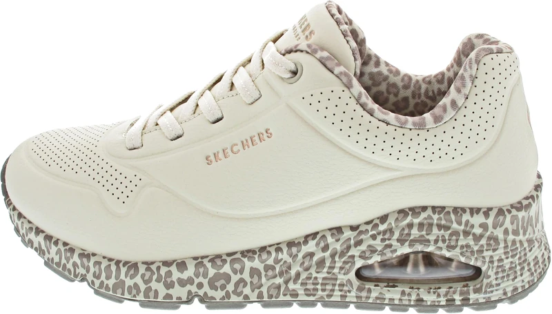 Skechers Women's Uno Safari Time Trainers, White Lead, 6.5 UK - Image 1