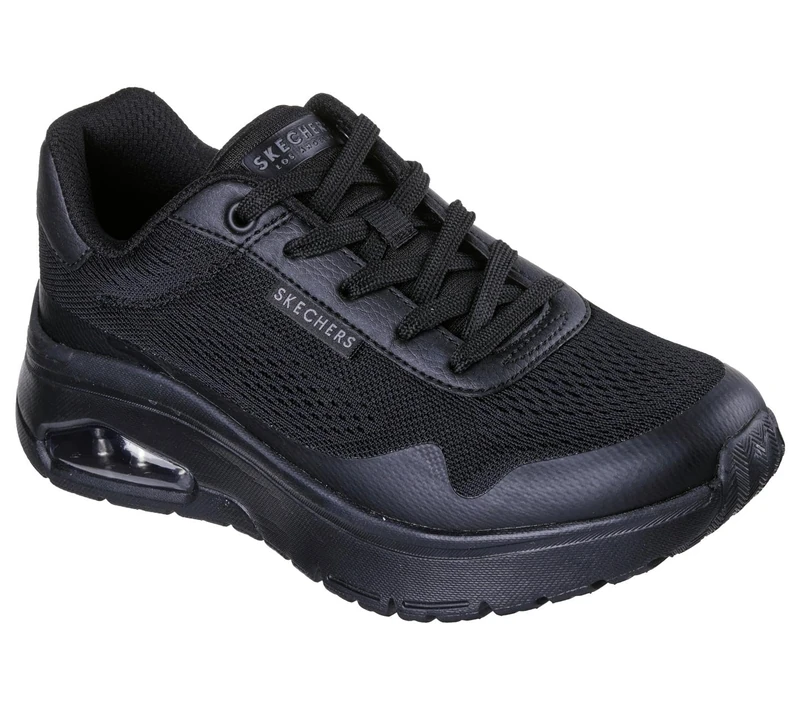 Skechers Women's Uno Flex Spring On Air Sneaker, Black Hot Melt/Mesh, 4 UK - Image 1