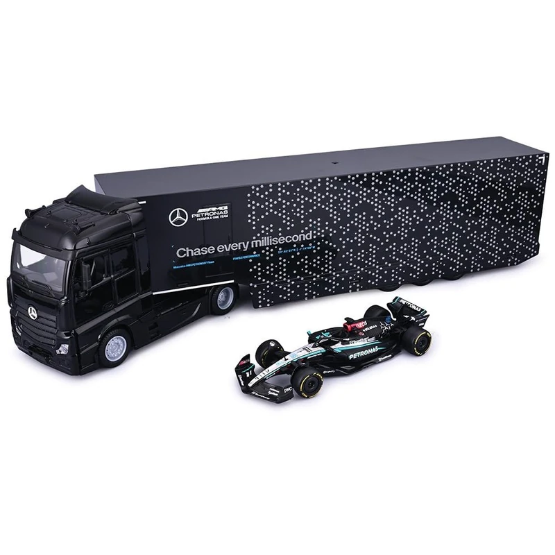 Bburago Mercedes AMG Racing Transporter W15 Russell 1:43 Scale