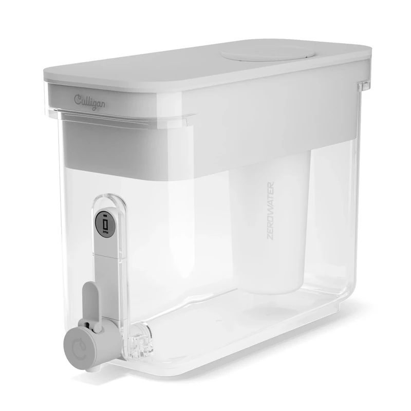 Culligan with ZeroWater Technology 7.6-L Water Filter Dispenser – Includes 5-Stage Advanced Water Filter, Certified to Reduce Lead, Total PFAS (Forever Chemicals), Mercury, Fluoride, and Chlorine