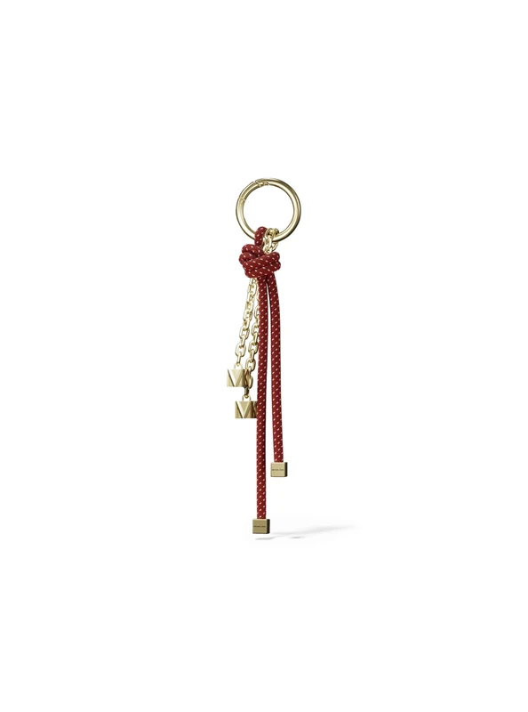 Michael Kors SPECKLED CORD CHARM CRIMSON One Size