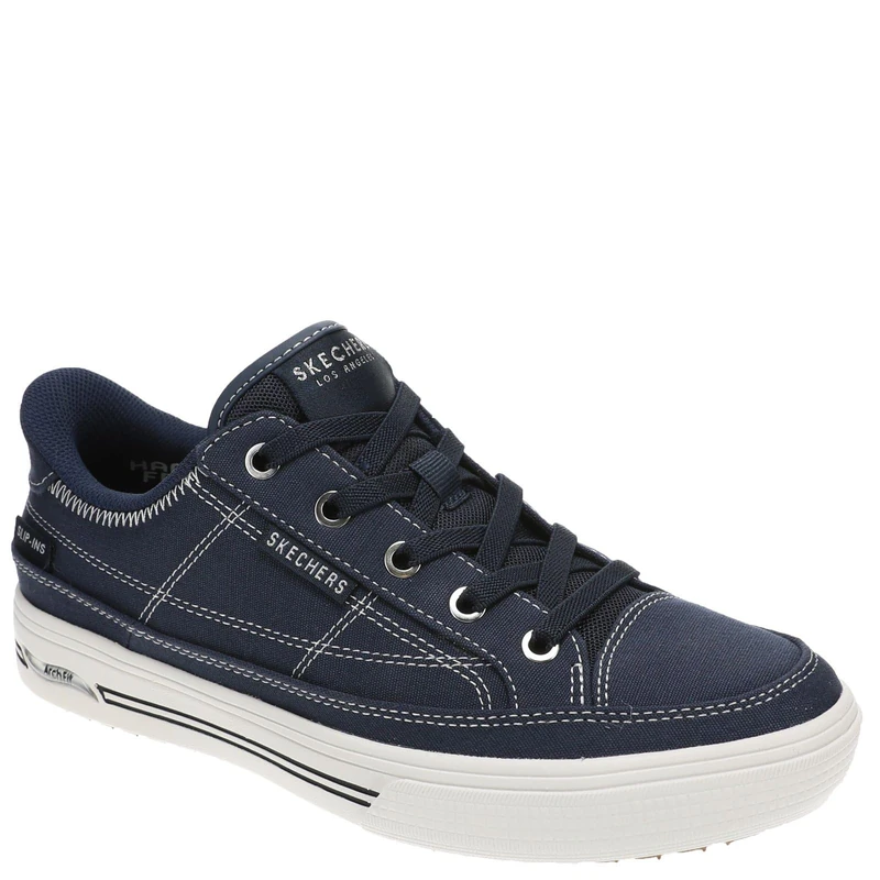 Skechers Women's Arch Fit Arcade-See Ya There Hands Free Slip-ins Sneaker, Navy, 6 UK