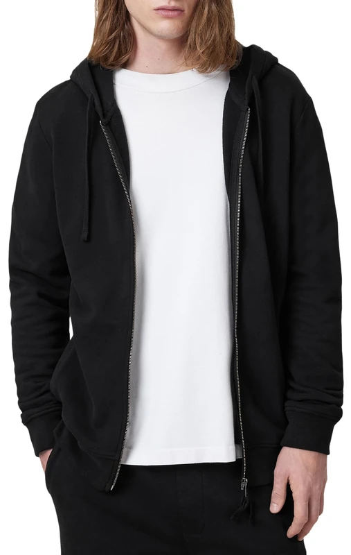 AllSaints raven zip hoody Black