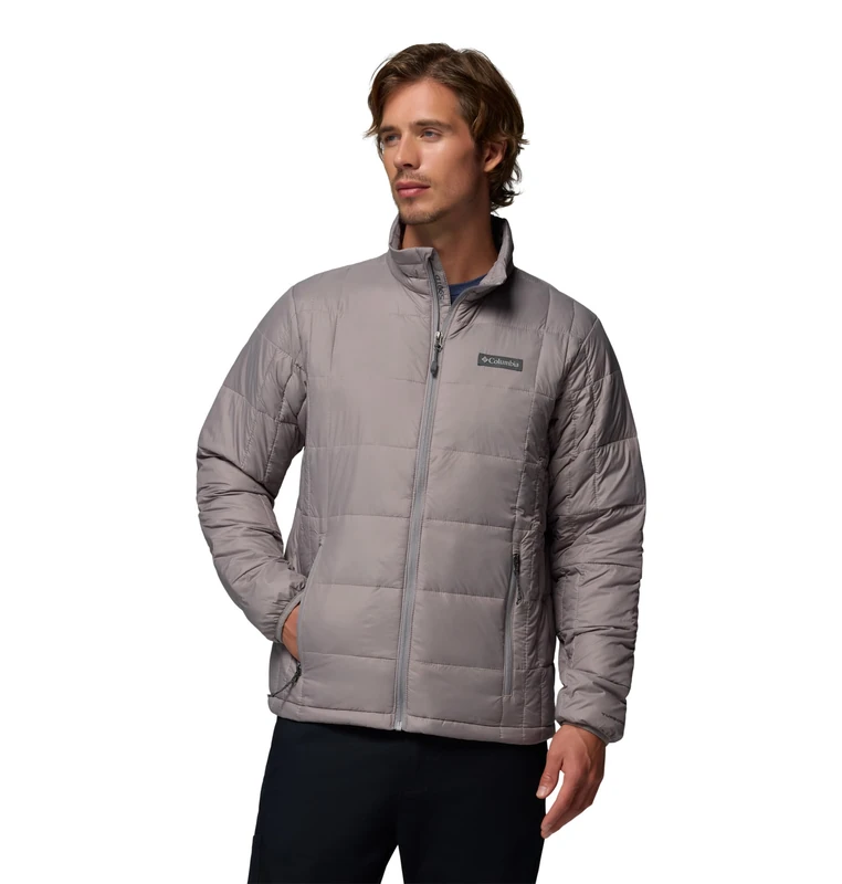 Columbia Men's Voodoo Falls 590 Turbodown II Jacket, Light Grey, L