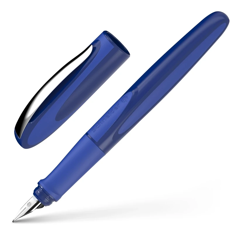 Schneider Ray 168215 Fountain Pen Right-Handed with Standard Ink Cartridge Royal Blue Space Blue - Image 1
