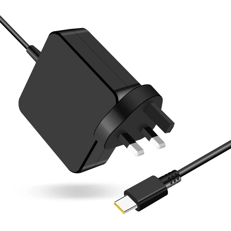 65W USB C Power Adapter Compatible with Lenovo Thinkpad X1 Carbon/Yoga, Asus ZenBook, MacBook Pro/Air, Huawei Matebook, HP Spectre 45W Laptop Charger