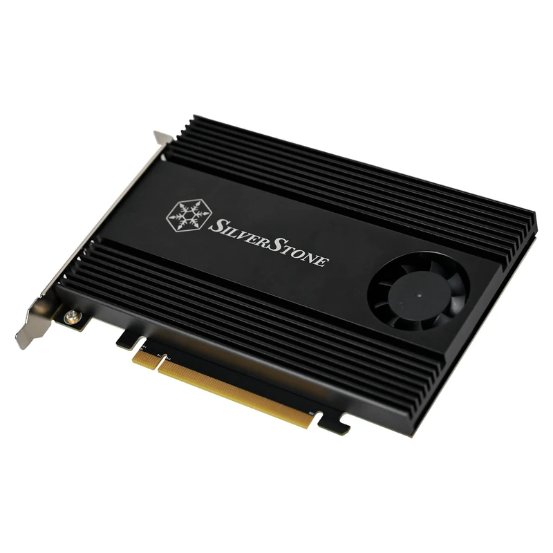 Silverstone SST-ECM40 PCIe 4.0 x16 to 4x M.2 NVMe SSD M.2 (NGFF) M Key Adapter Card