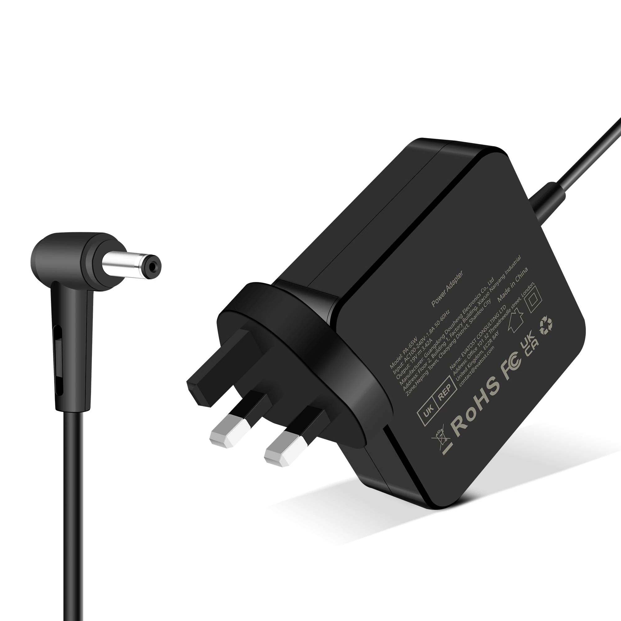 65W Charger Compatible with ASUS VivoBook X412DA X512FA X512DA X515JA X540SA X541NA X540UA X415JA M413DA M509DA E203MA E406SA UX331UA UX401UA UX430UA UX463 TP401CA L402SA Adapter 4.0x1.35mm