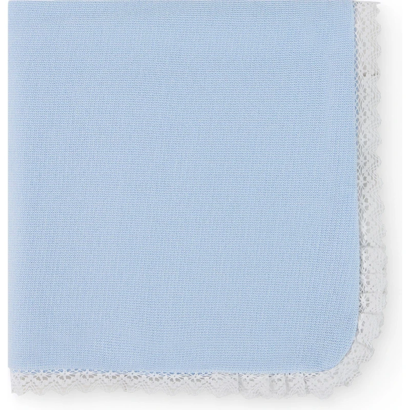 BABIDU Newborn Baby Swaddle 100% Cotton, Soft and Comfortable, Elegant Design with Lace, Ideal for Hospital, Carrycot and Daily Use, Baby Swaddle Spring, Summer and Winter
