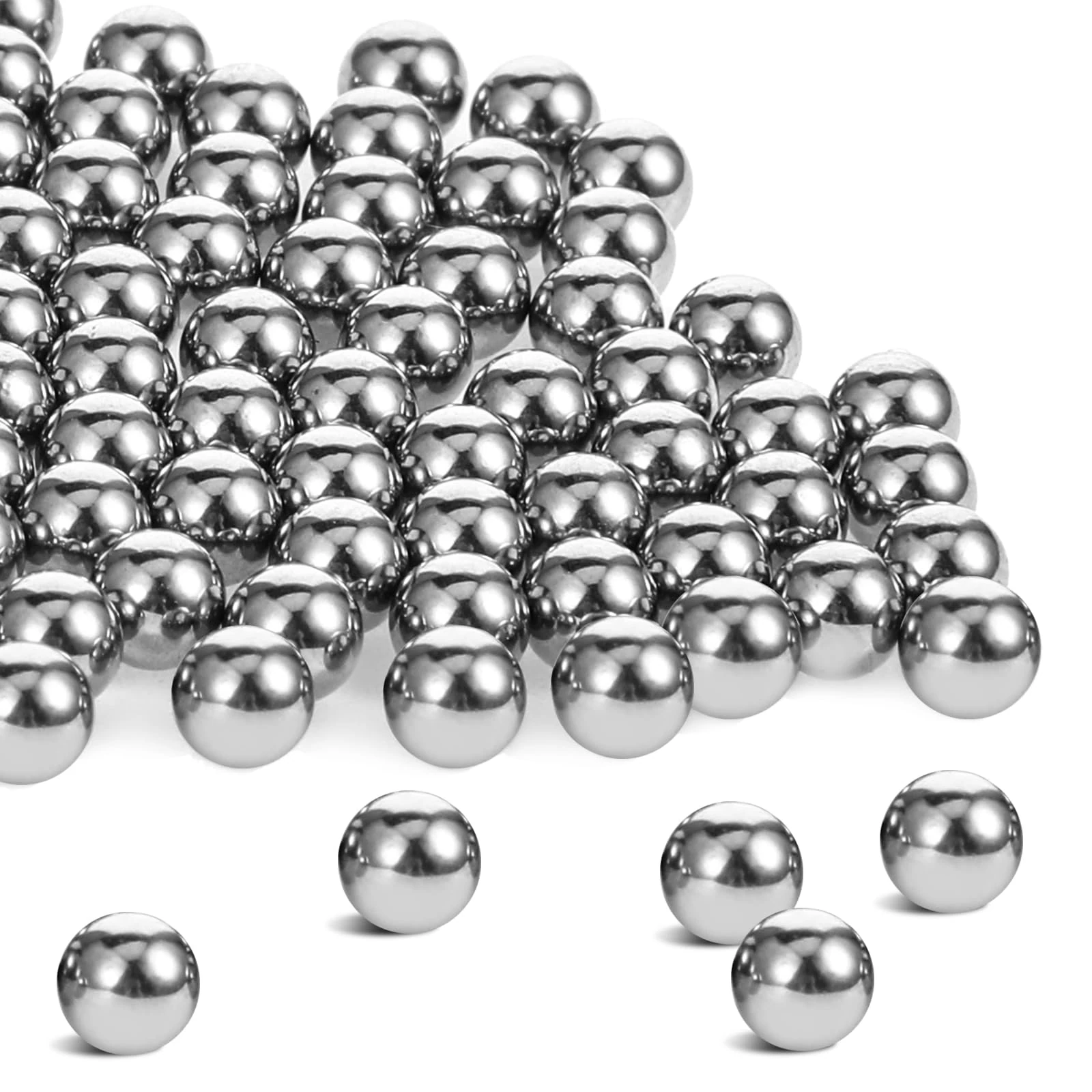 CIATBYYJ 150 Pcs Paint Mixing Balls, Stainless Steel Bearing Balls, Nail Polish Mixing Balls for Mixing Model Paints, 4mm/apr. 0.16”