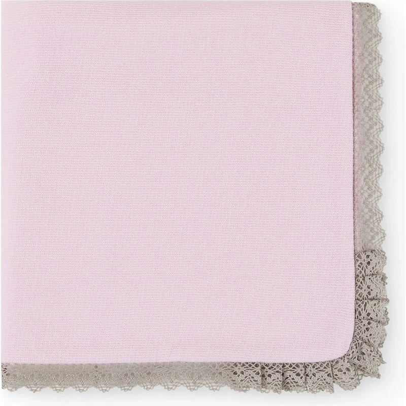 BABIDU Newborn Baby Swaddle 100% Cotton, Soft and Comfortable, Elegant Design with Lace, Ideal for Hospital, Carrycot and Daily Use, Baby Swaddle Spring, Summer and Winter