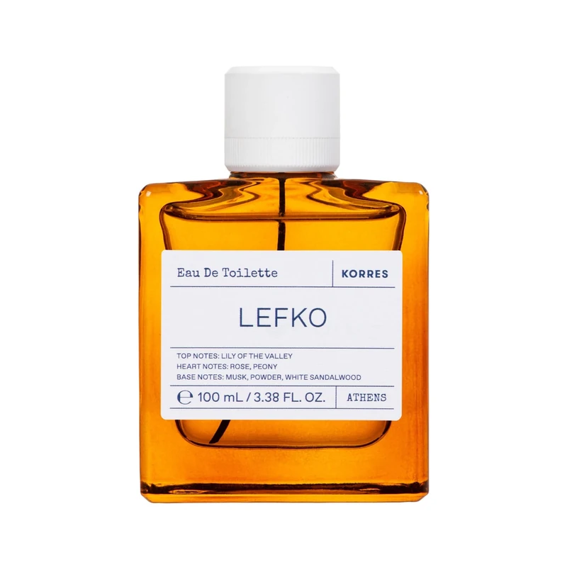 Korres Lefko Eau de Toilette for Men Women Unisex Fragrance Floral Powdery Vegan 100ml
