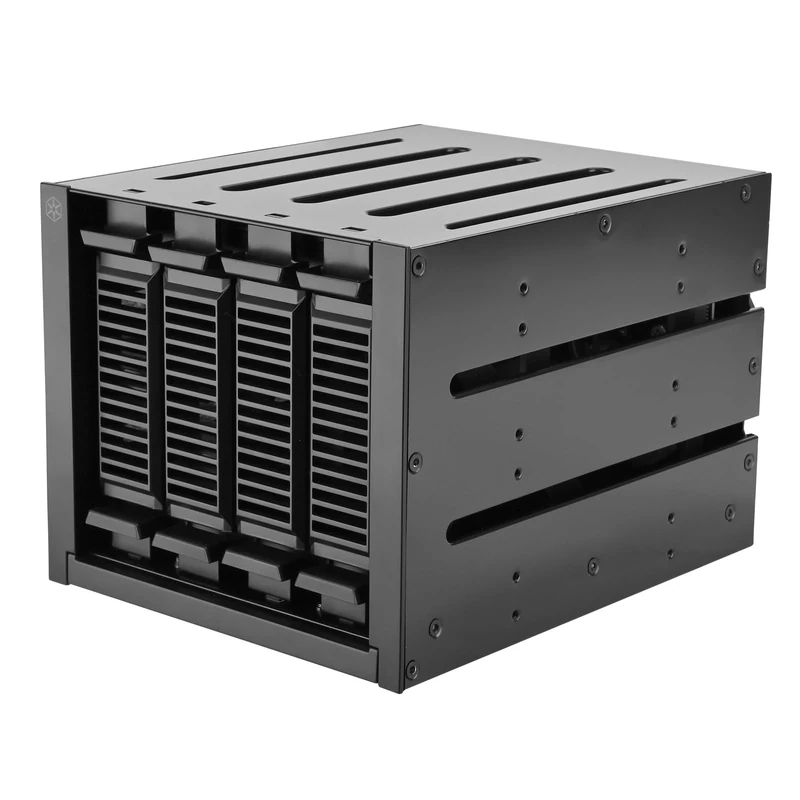 SilverStone Technology SST-FS304B-V, THREE 5.25" Device Bays to Four 3.5" SAS 12G/SATA 6Gbps Hot-Swap Cage with Support for 9.5mm Slim ODD