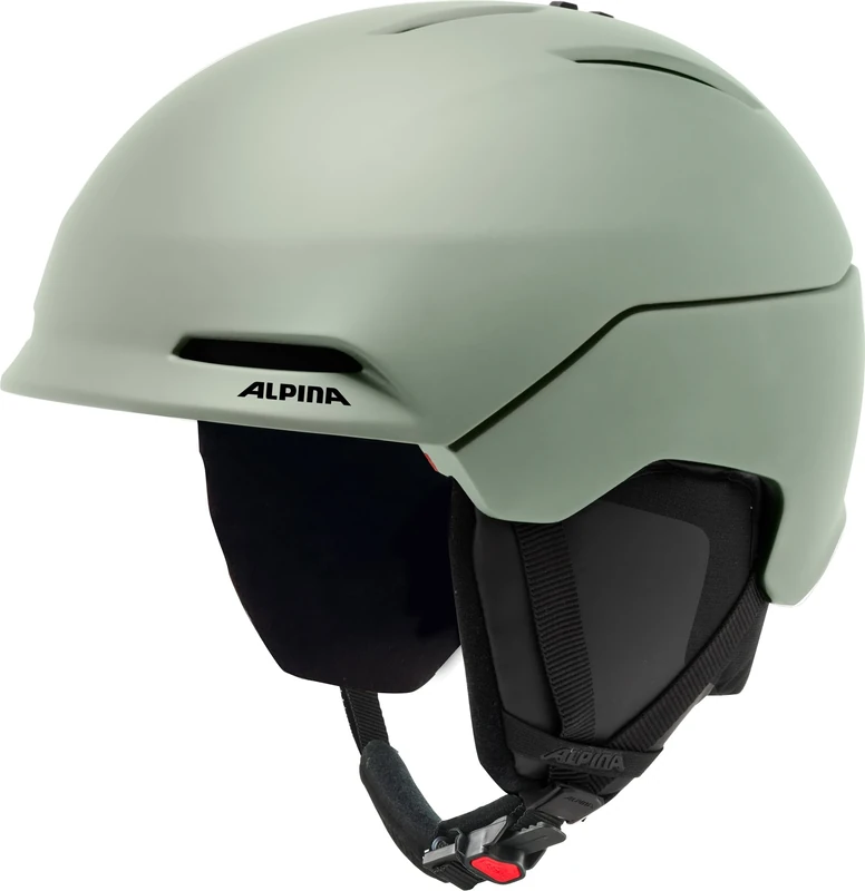 Alpina Nax and safe helmet with washable padding, reinforced protection, adjustable vents, optimal comfort, willow-green matt, 59-63 - Image 1