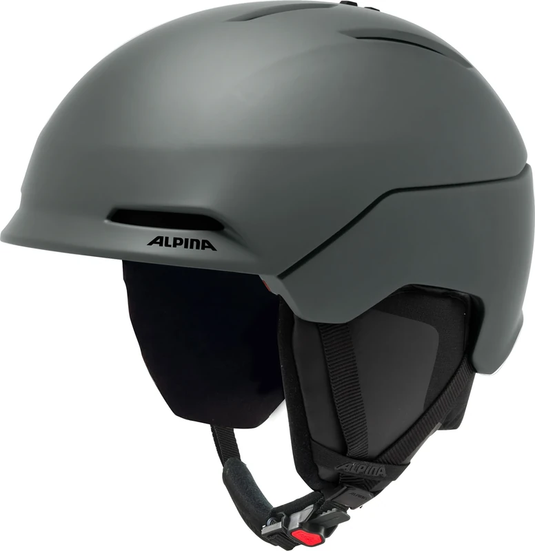 Alpina Nax and safe helmet with washable padding, reinforced protection, adjustable vents, optimal comfort, midnight-grey matt, 59-63