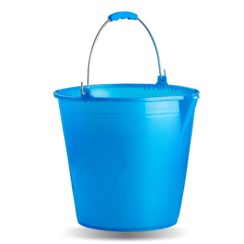 Ecoplast Bucket 15 Litres with Ergonomic Handle and Spout, Blue, 15 Litres