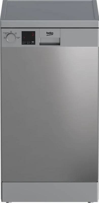 Beko DVS04X20X 10 Place Slimline Dishwasher - Stainless Steel - E Rated, H85 x W44.8 x D60 (cm)