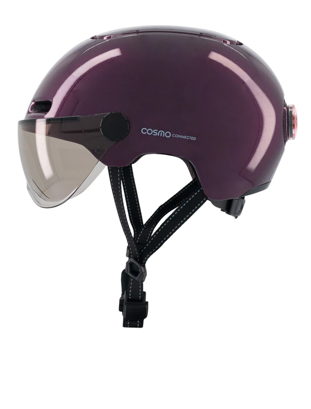 Cosmo Connected Cosmo Fusion Unisex Adult Bicycle Helmet, Bright Purple, One Size