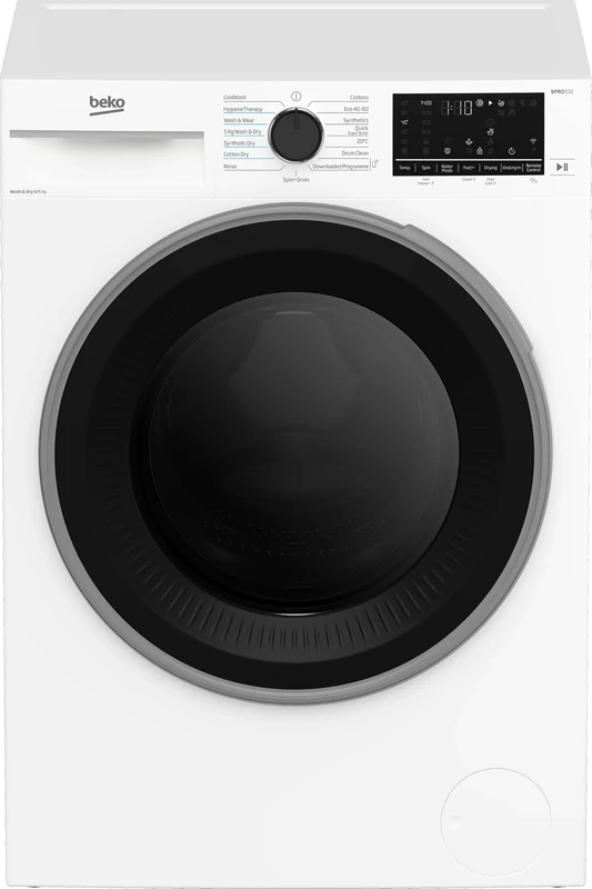 Beko UltraFast B3D58545UW WiFi-enabled 8kg Washer Dryer - White - D Rated, H84.5 x W60 x D57 (cm)