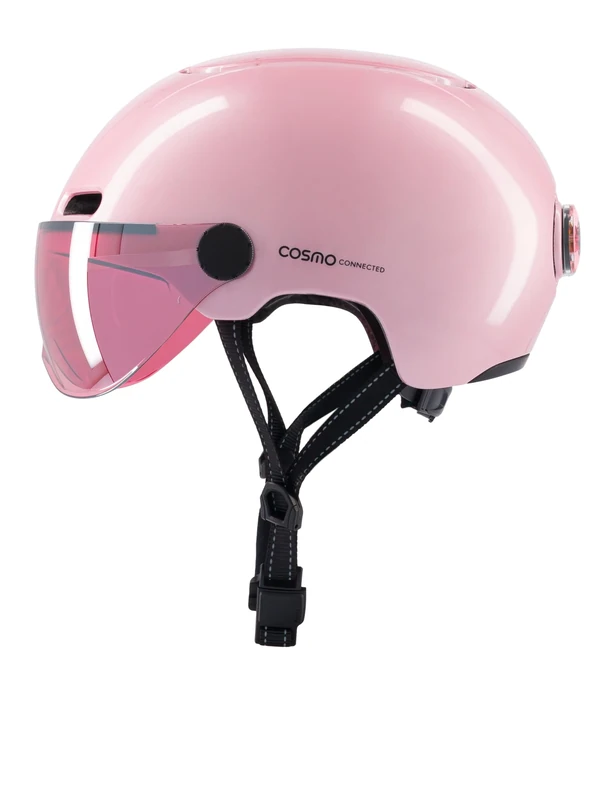 Cosmo Connected Cosmo Fusion Unisex Adult Bicycle Helmet, Bright Pink, One Size