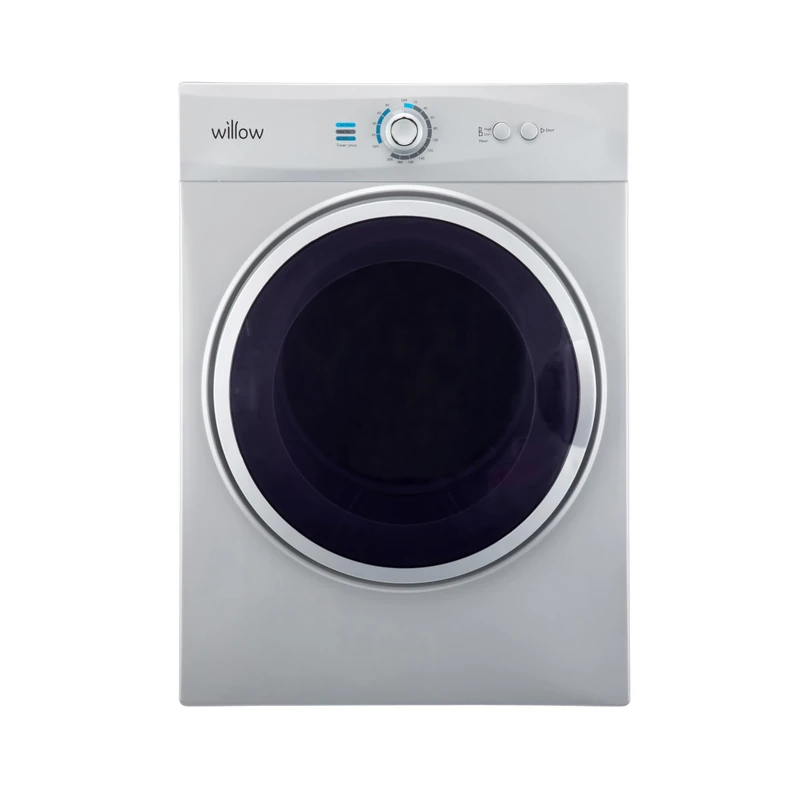Willow WTD3S 3kg Compact Vented Tumble Dryer, Front Loading Small Dryer for Counter Top with Child Lock, Mechanical Controls, Crease Guard - Silver