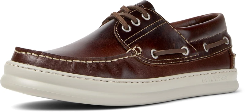 Camper Men's Runner Four K101073 Boat Shoe, Medium Brown 003, 10 UK