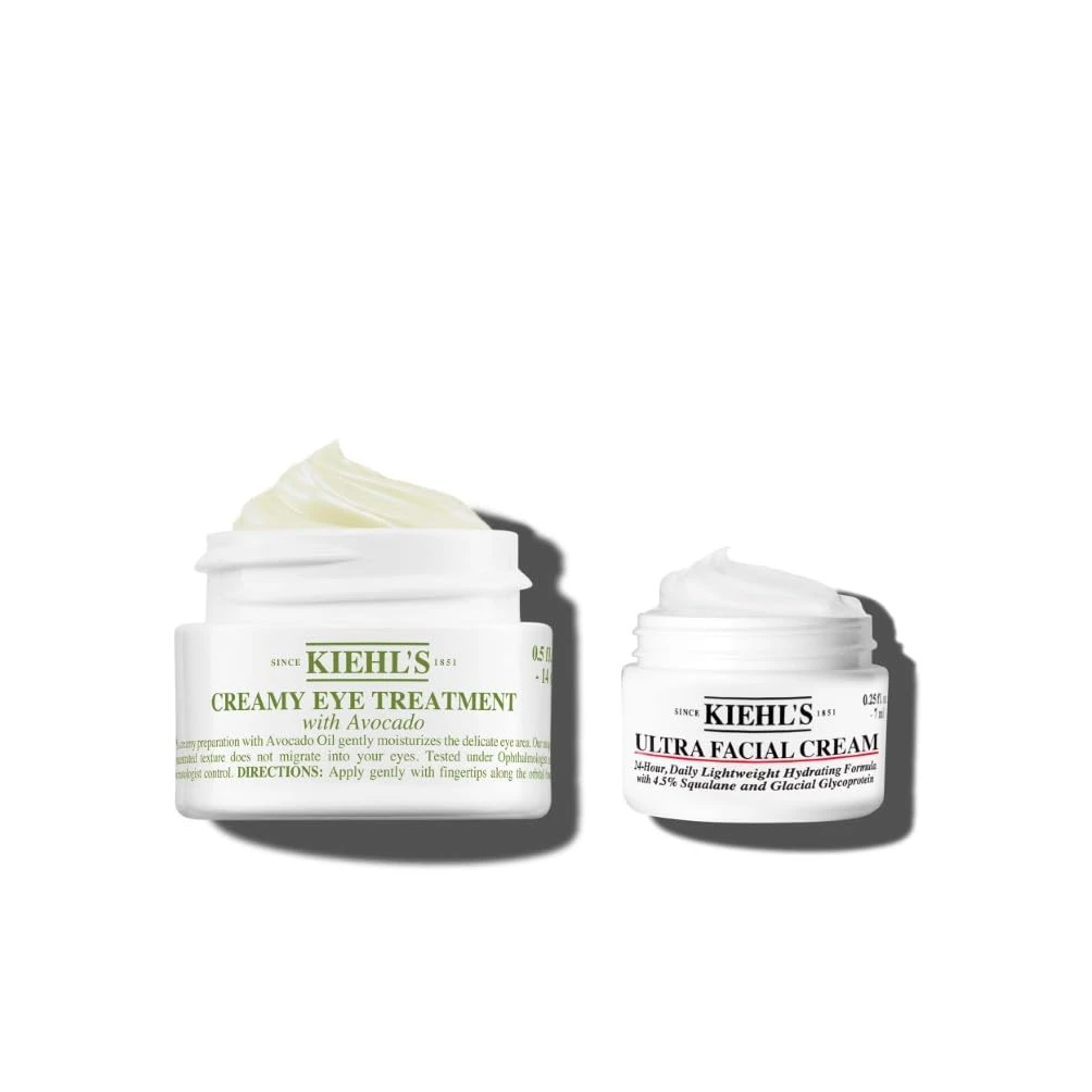 Kiehl's Creamy Eye Treatment with Avocado, Hydrates for a Revitalised Eye Area, Formulated with Avocado Oil, Creamy Texture, 99% Natural Origin Ingredients/Formula, for All Skin Types, 14Ml + Gift