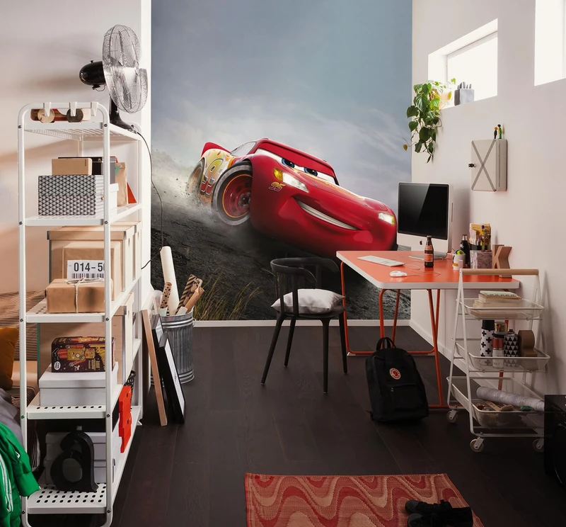 Komar Non-Woven Photo Wallpaper Disney and Pixar Cars Shine Size 200 x 250 cm Children's Wallpaper