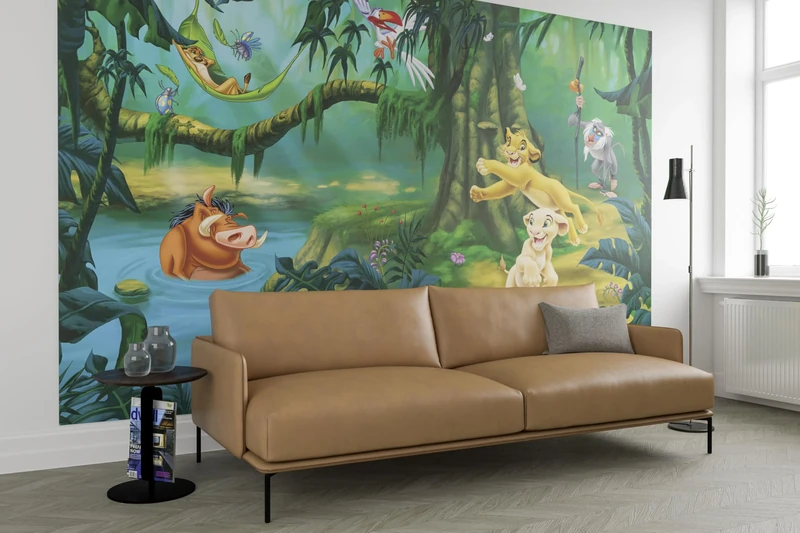 Komar Simba and Friends Non-Woven Photo Wallpaper Size 368 x 248 cm Children's Bedroom Wallpaper