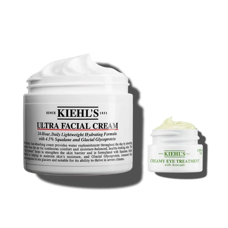 Kiehl's Ultra Facial Cream, Face Moisturiser For Women & Men, Suitable for All Skin Types, Fragrance-Free, 125Ml + Gift