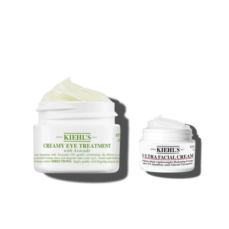 Kiehl's Creamy Eye Treatment with Avocado, Richly Hydrates & Revitalises Delicate Under-Eye Area, Formulated with Nourishing Avocado Oil & Vitamins B + E, All Skin Types, 28Ml + Gift