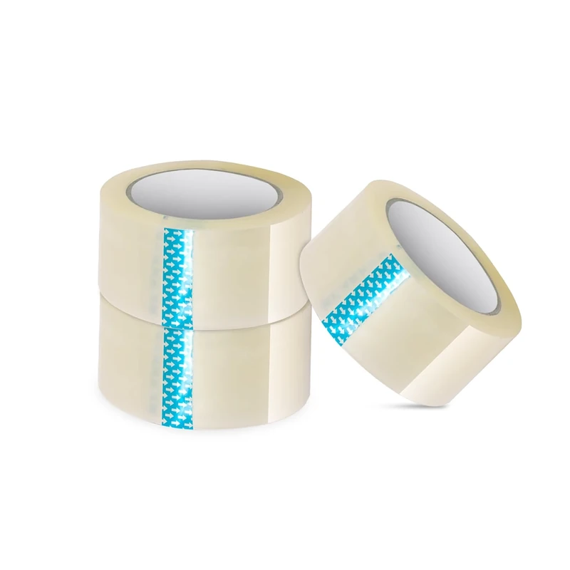 ANSIO Clear Packing Tape 3 Rolls (48mm x 60m) - Durable Parcel Sealing Tape for Packing Boxes, Secure Packaging for Moving House