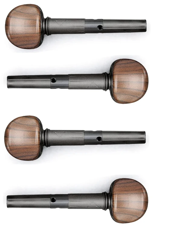Wittner 270131S04-P, Set of 4 violin fine tuning pegs, for 1-2-1-4 violin, Ø 7.2-1:30, rosewood colour, pack of 4, Made in Germany