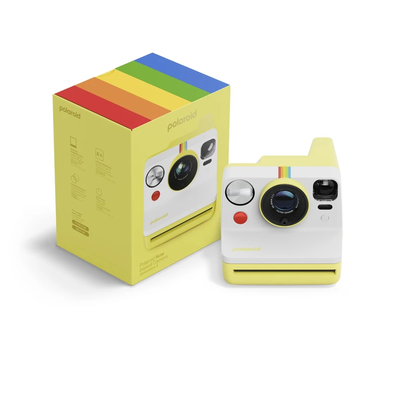 Polaroid Now 3rd Generation I-Type Instant Camera, Yellow, No Film