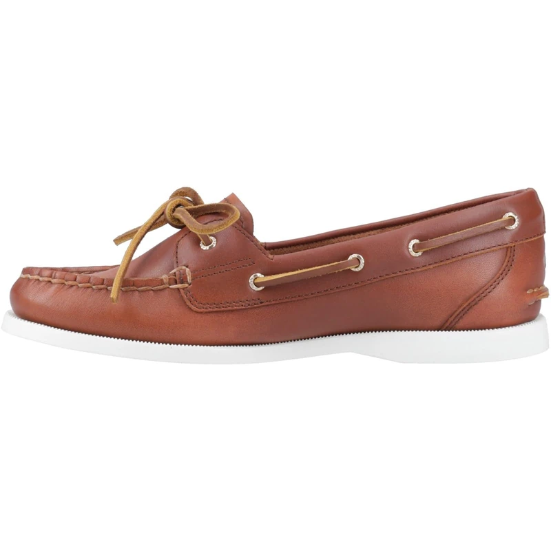 Sperry Female Authentic 1 Eye Boat Shoe, Brown, 7.5
