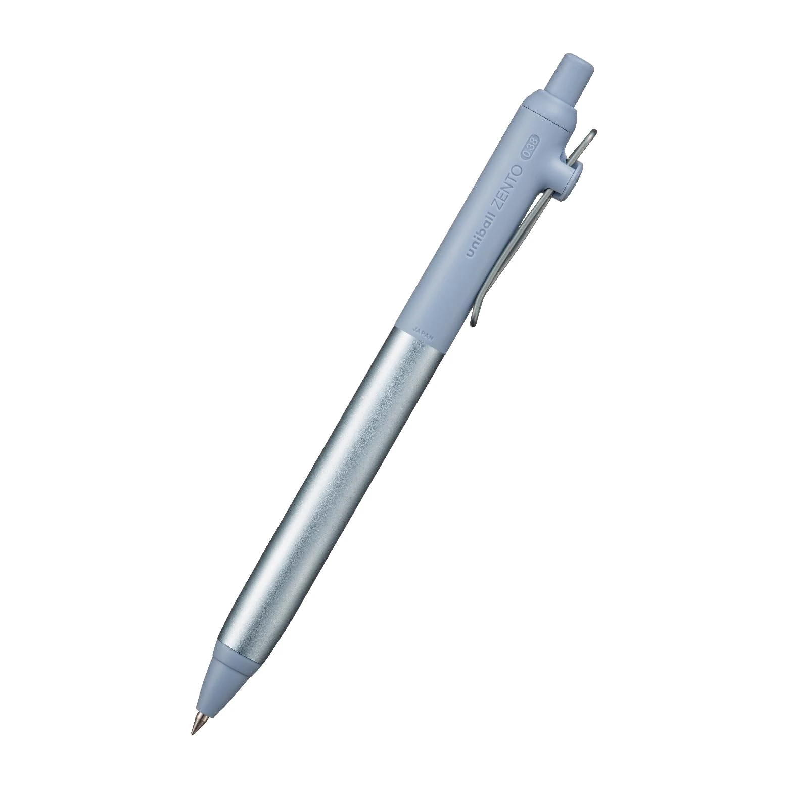 三菱鉛筆 uniball ZENTO Flow Model Rollerball Pen, Anodized Aluminum Grip, Extra Fine 0.38mm, Water-Based Black Ink, Ultra-Smooth with Reduced Friction, Fluorite, (UBNZF38.8)