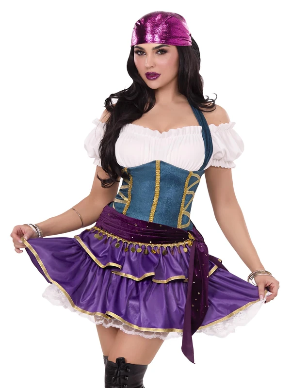 Leg Avenue 87260 10101 2 Pc Tarot Card Temptress Costume, Multicolor, S - Image 1