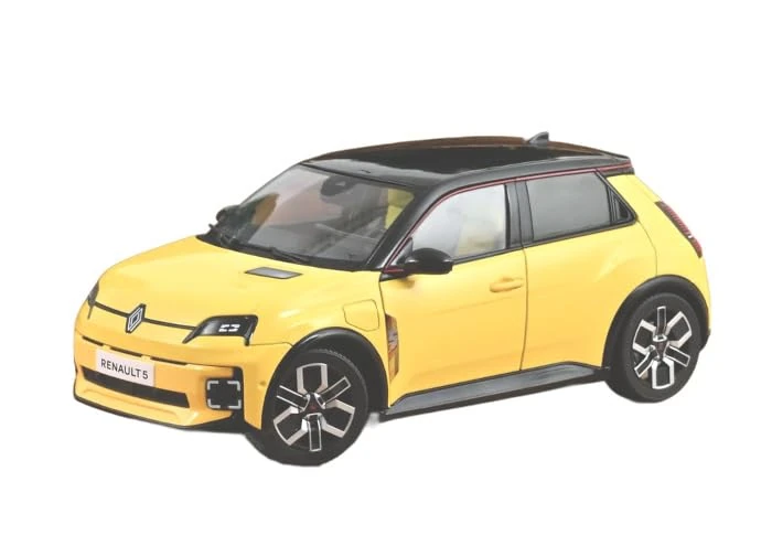 Renault 5 E-Tech Electric 2024 Yellow Pop and Black 1/18