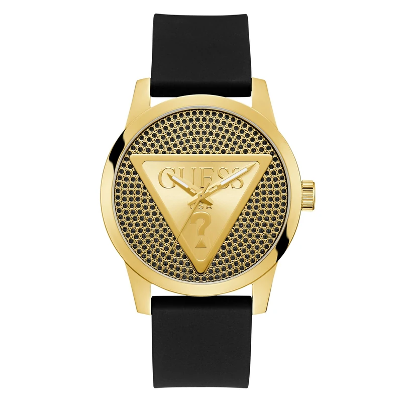 Guess Men's Analogue Quarz Watch with Silicone Strap GW0916G1