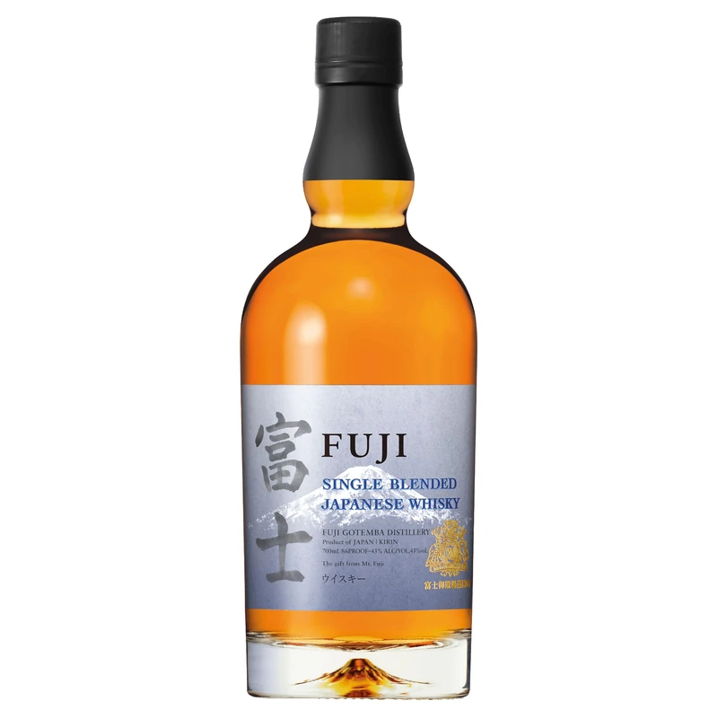 Fuji Single Blended Japanese Whisky by Kirin – Single Distillery Blend of Malt & Grain from Fuji-Gotemba at the Foot, Ex-Bourbon Cask Matured, 70cl, 43% ABV – Sipping - Image 1