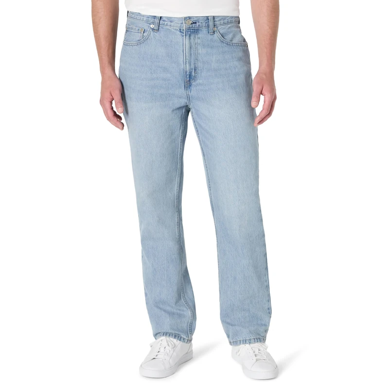 Amazon Essentials Men's Rigid Relaxed-Fit Jeans - Vintage Blue 33W30L