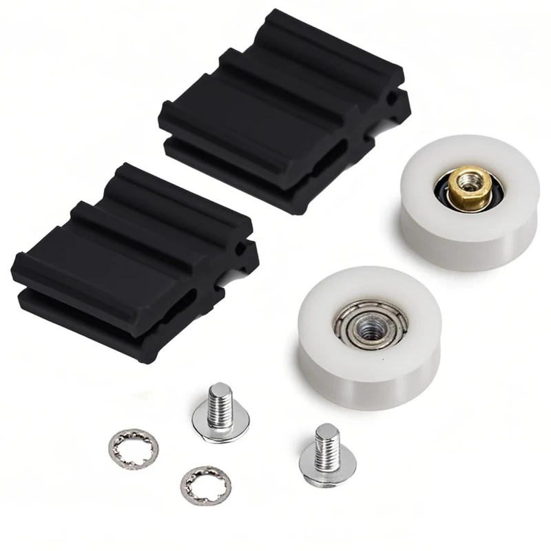 Uadme Greenhouse Sliding Door Wheels Replacement, 22mm Anti-Aging Rollers for Green House, Shower Glass Door and Closet - Image 1