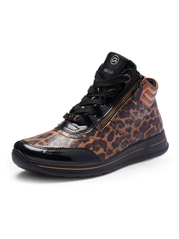 ARA Women's Osaka 2.0 Trainers, Black, Nuts, Mocca, 36 EU Wide, Black Nuts Mocha, 4 UK
