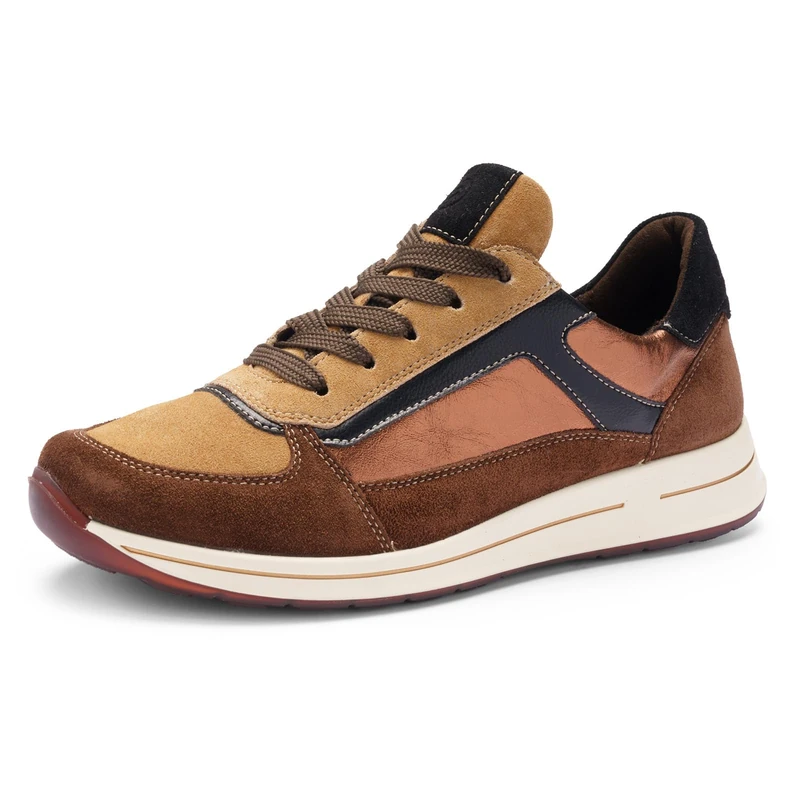 ARA Women's Osaka 2.0 Trainers, Mocha, Biscuit, Black, 42.5 EU Wide, Mocca Biscuit Black, 9.5 UK