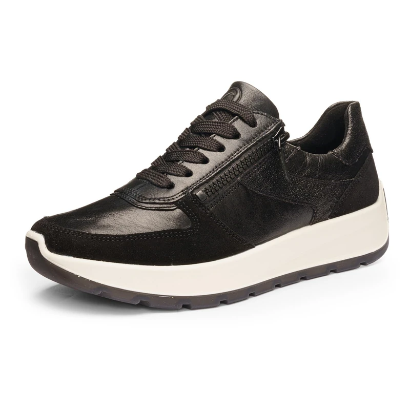 ARA Women's New York Trainers, Black, 37 EU Wide, black, 5 UK