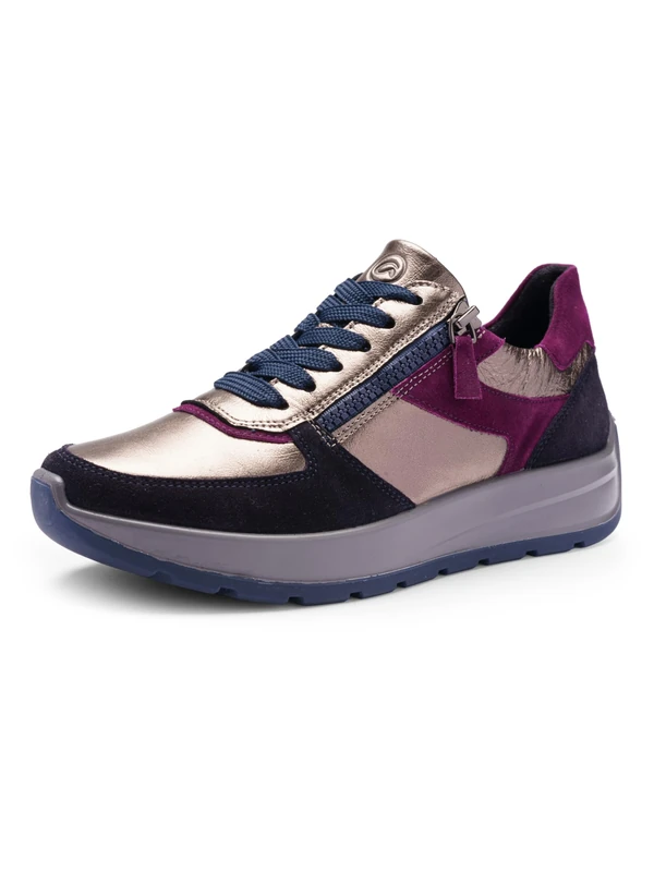 ARA Women's New York Trainers, Blue, Cashmere, Purple, EU 42 Wide, Blue Cashmere Purple, 9 UK